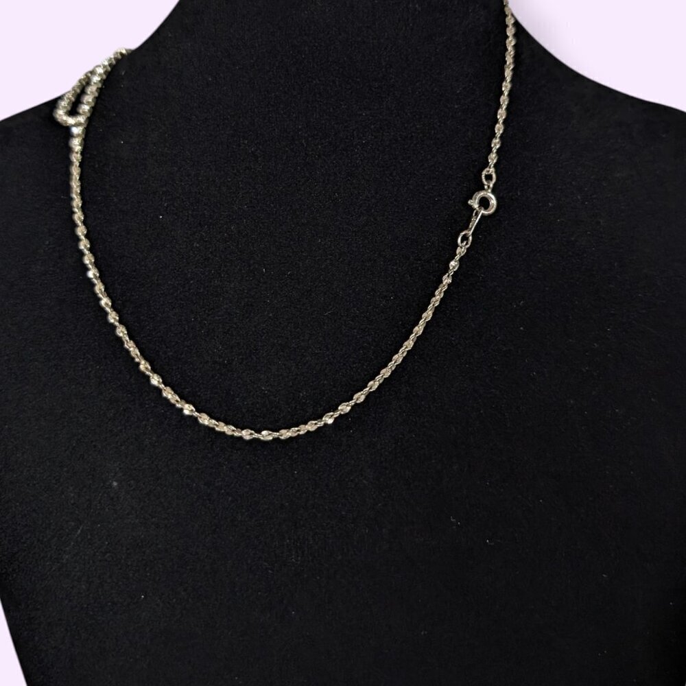 V. Dainty Rhinestone Necklace - Picture 5 of 7